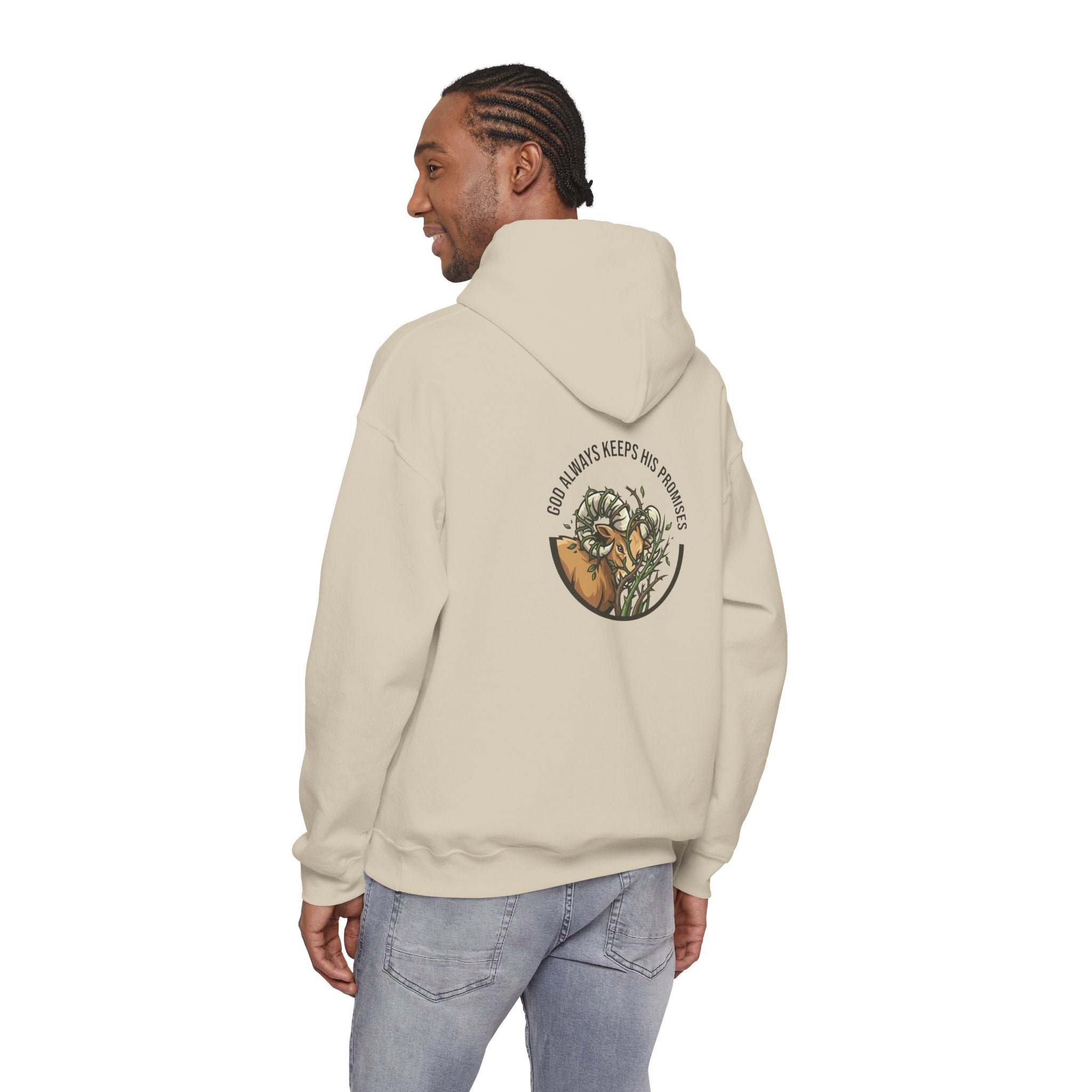God Always Keeps His Promises hoodie | Ram Antlers Faith Design