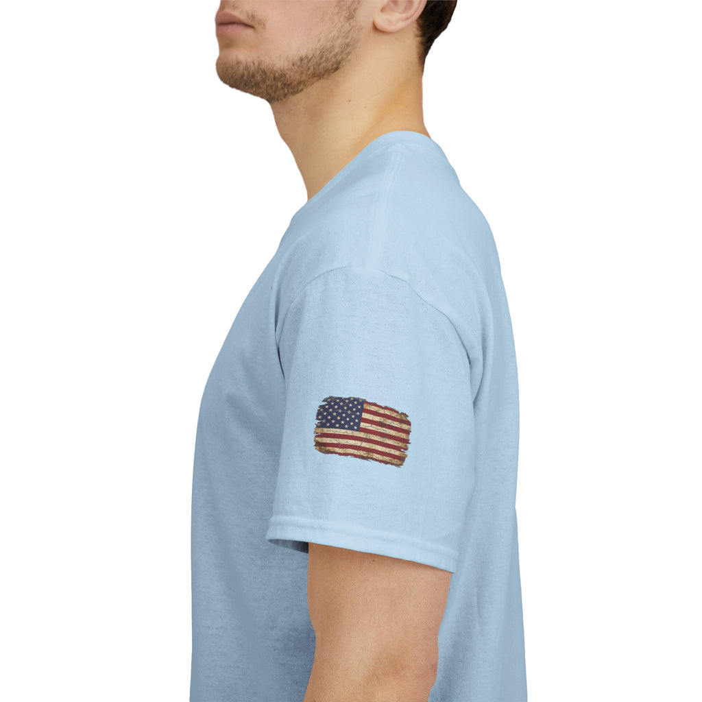 1776 American Flag Tee — "Home of the Free, Because of the Brave" Patriotic T-Shirt