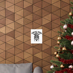 Viking Mode Skull Poster | Matte Vertical Poster