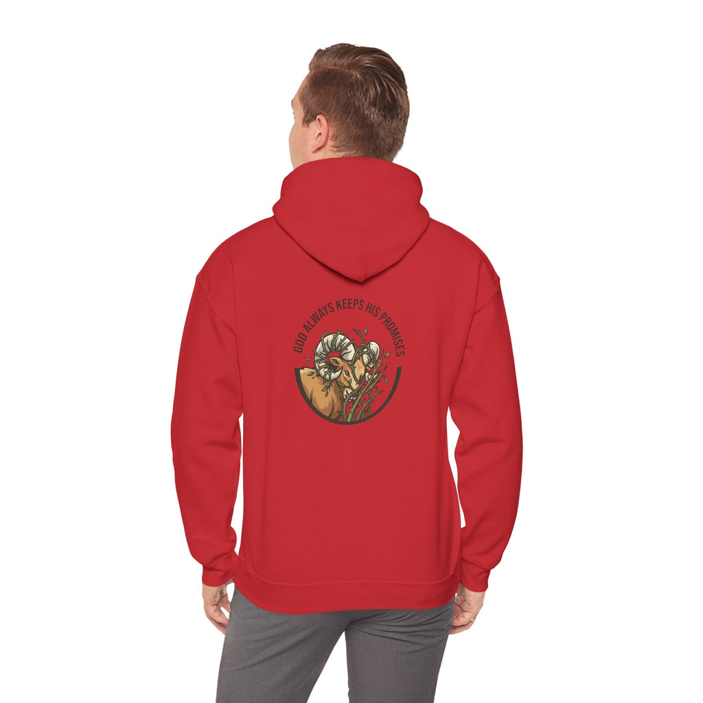 God Always Keeps His Promises hoodie | Ram Antlers Faith Design