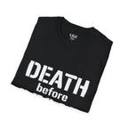 Death Before Decaf T-Shirt — Funny Coffee Lover Tee