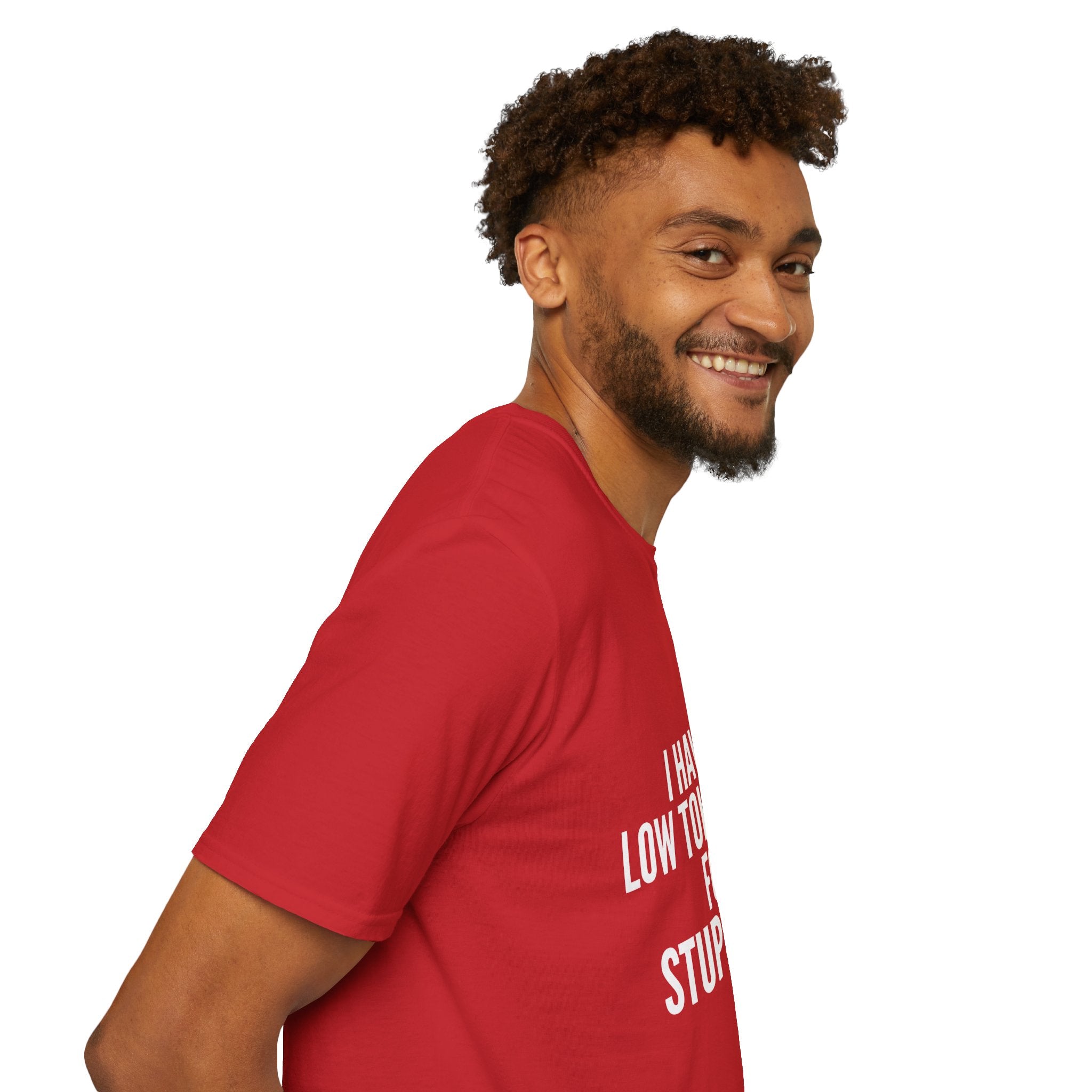 Graphic T-Shirt — "I Have a Low Tolerance for Stupidity" Bold Statement Tee