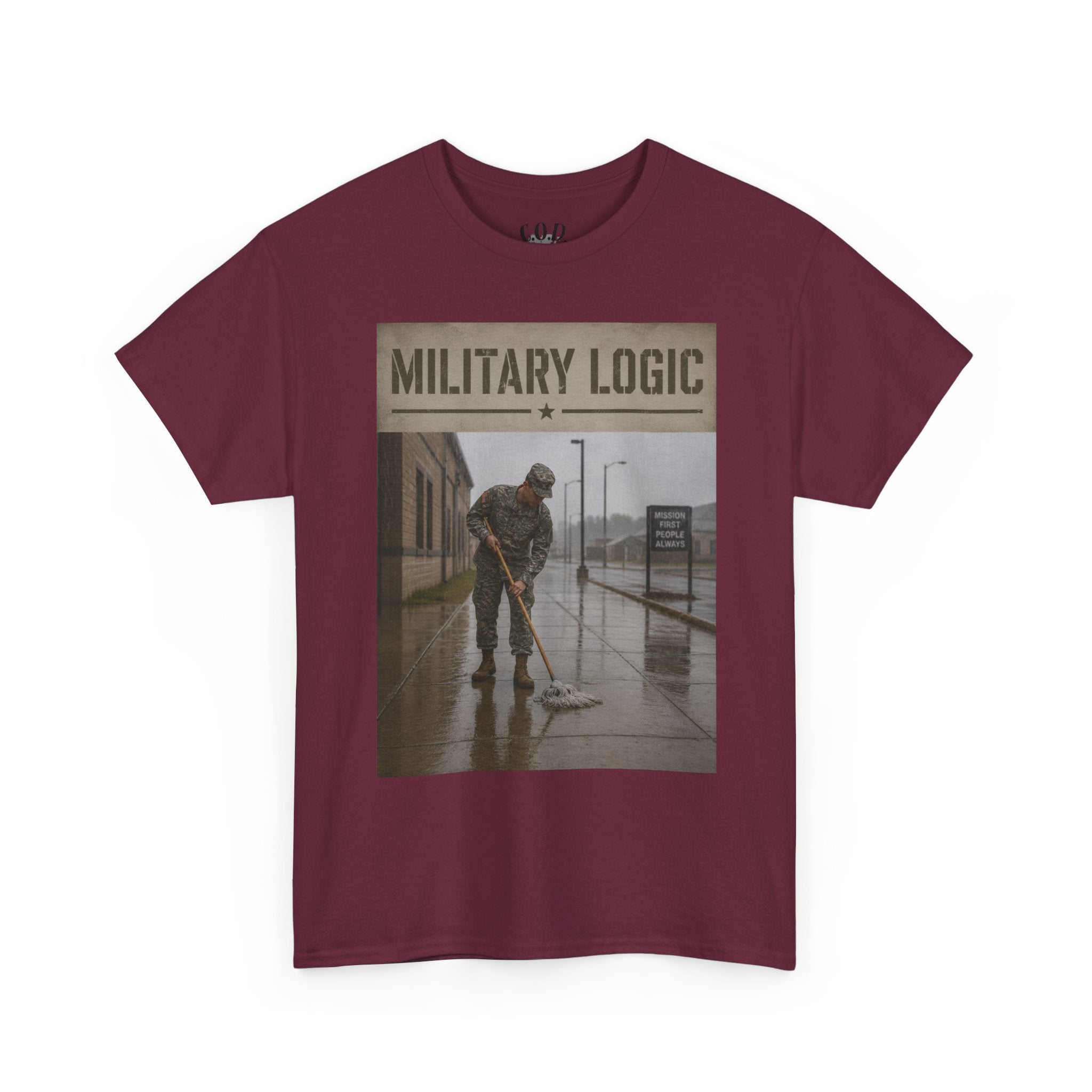 Military Logic T-Shirt — Vintage Military Humor Tee