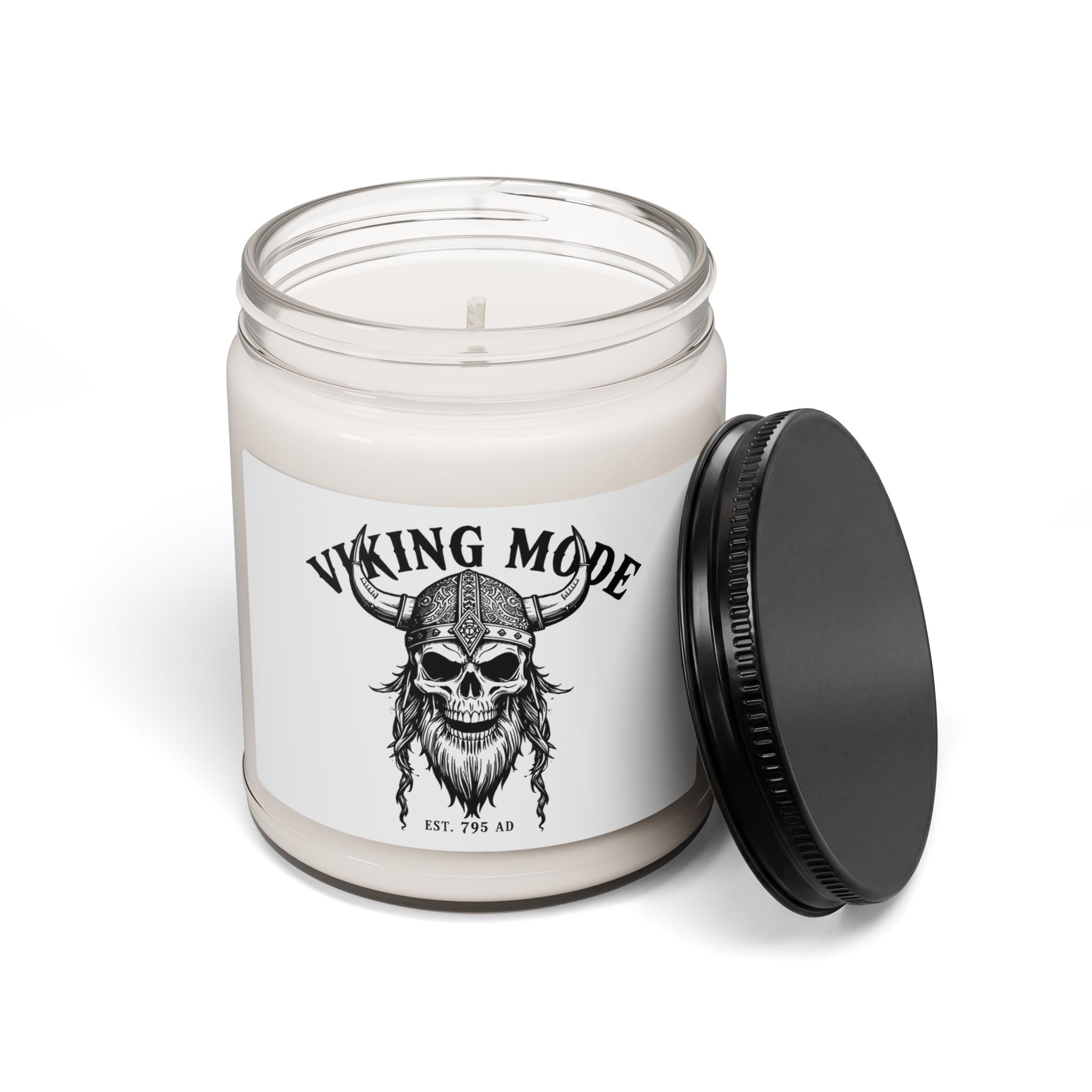 Viking Mode Skull Candle | Soy Candle 9oz