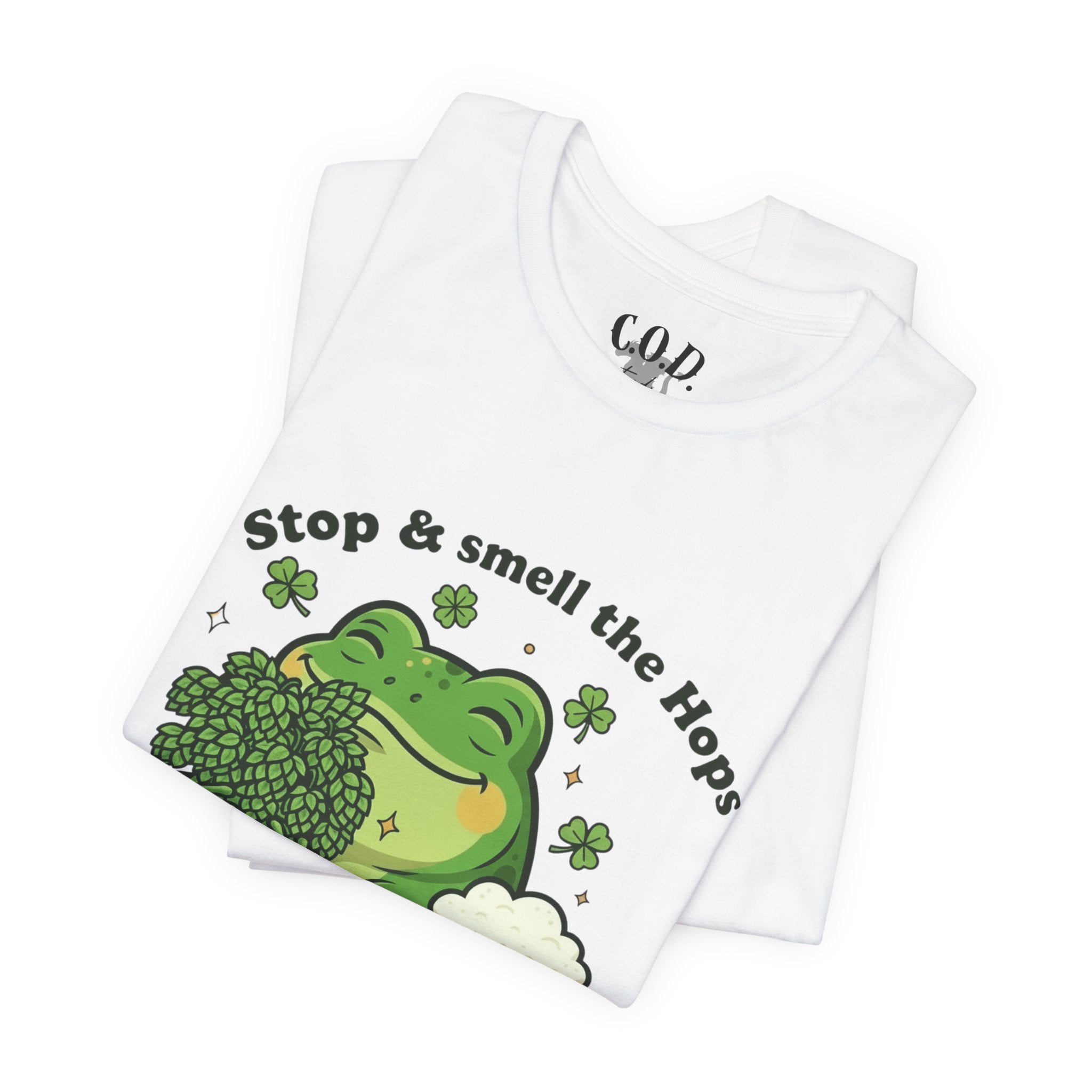 Stop & Smell the Hops Frog T-Shirt | Beer Brewing Graphic Tee