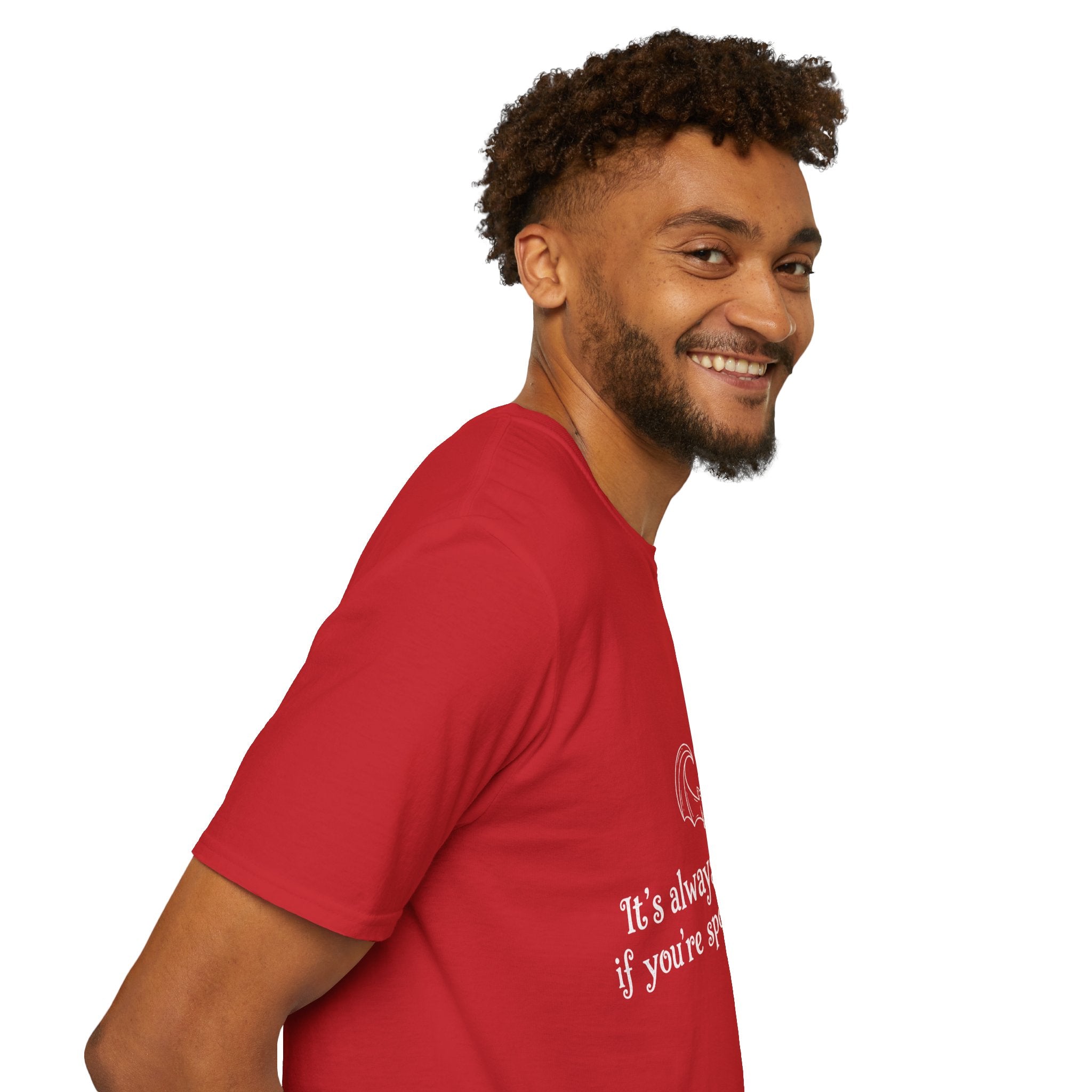 Halloween Bat Heart T-Shirt — "It's Always Halloween If You're Spooky at Heart"