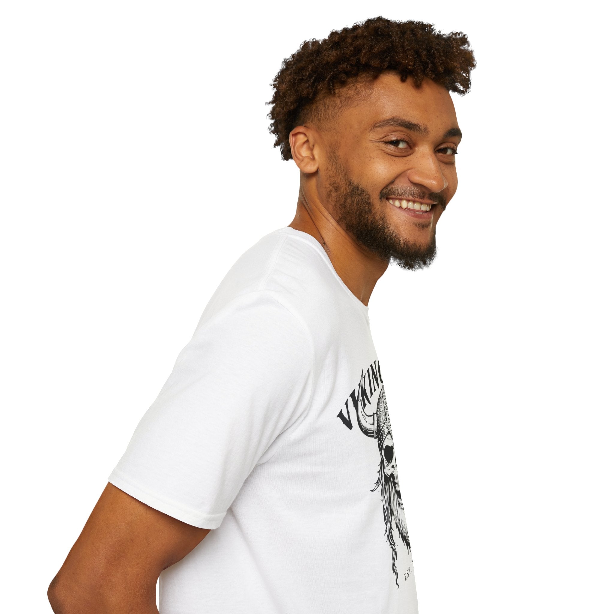Viking Mode T-Shirt — Skull Horned Helmet Graphic