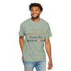 T-Shirt — “I Get My Popcorn From The Apricot Tree” Script Graphic Tee | Hymns | LDS |