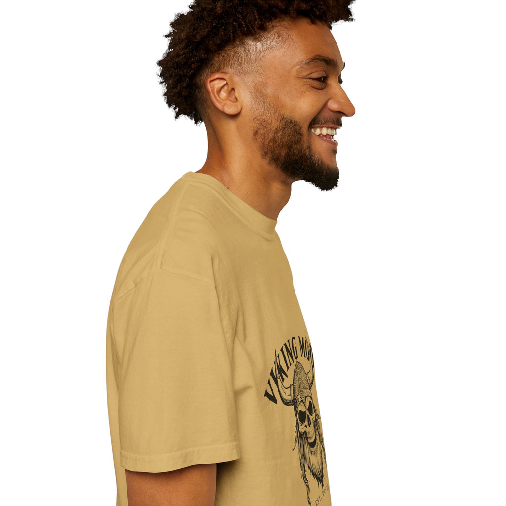 Viking Mode Skull Viking T-shirt | Norse Helmet Skull Graphic Tee