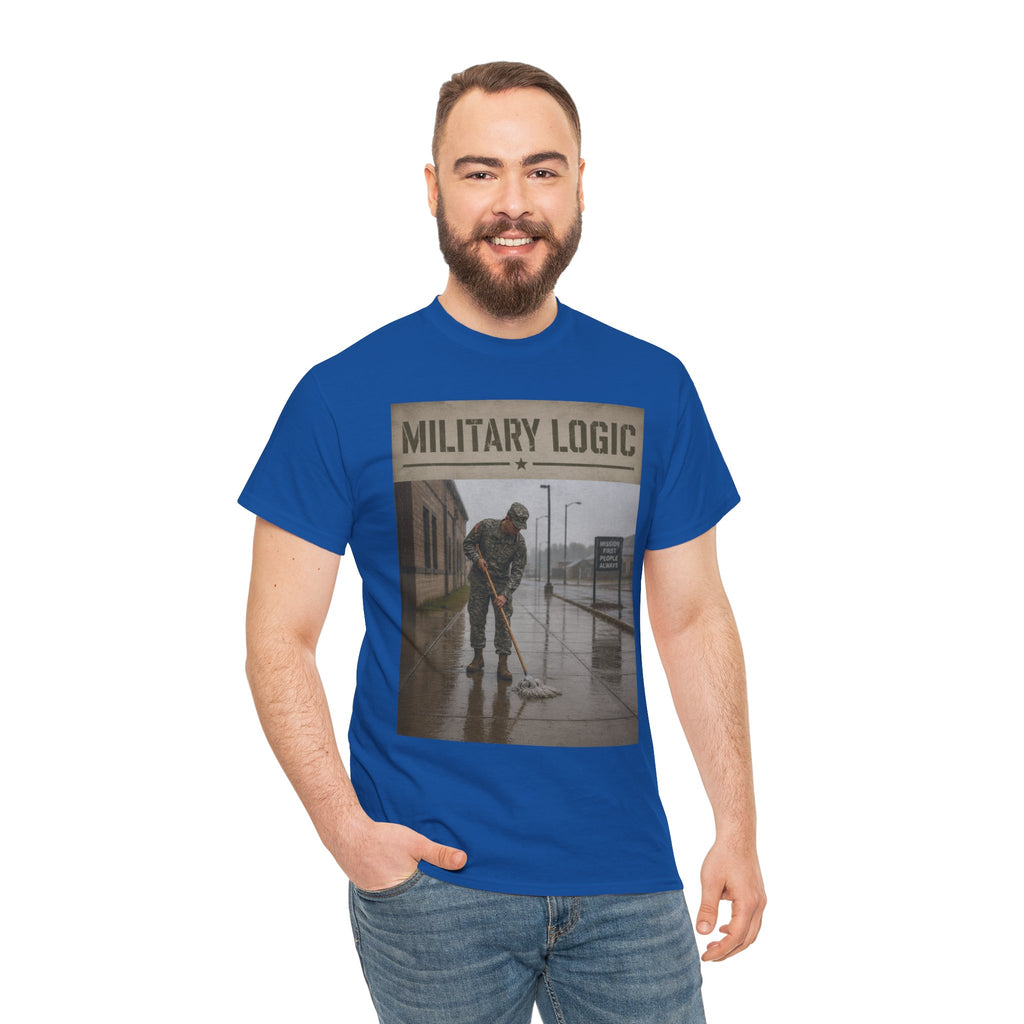 Military Logic T-Shirt — Vintage Military Humor Tee