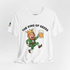 The King of Beers Tee | Leprechaun Holding Beer, St. Patrick's Day Shirt
