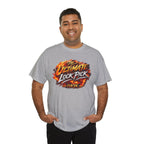 T-Shirt — "Ultimate Lock Pick" Fiery Logo Graphic Tee