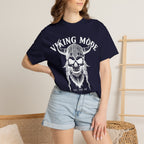 Viking Mode T-Shirt — Skull Viking Helmet Graphic Tee