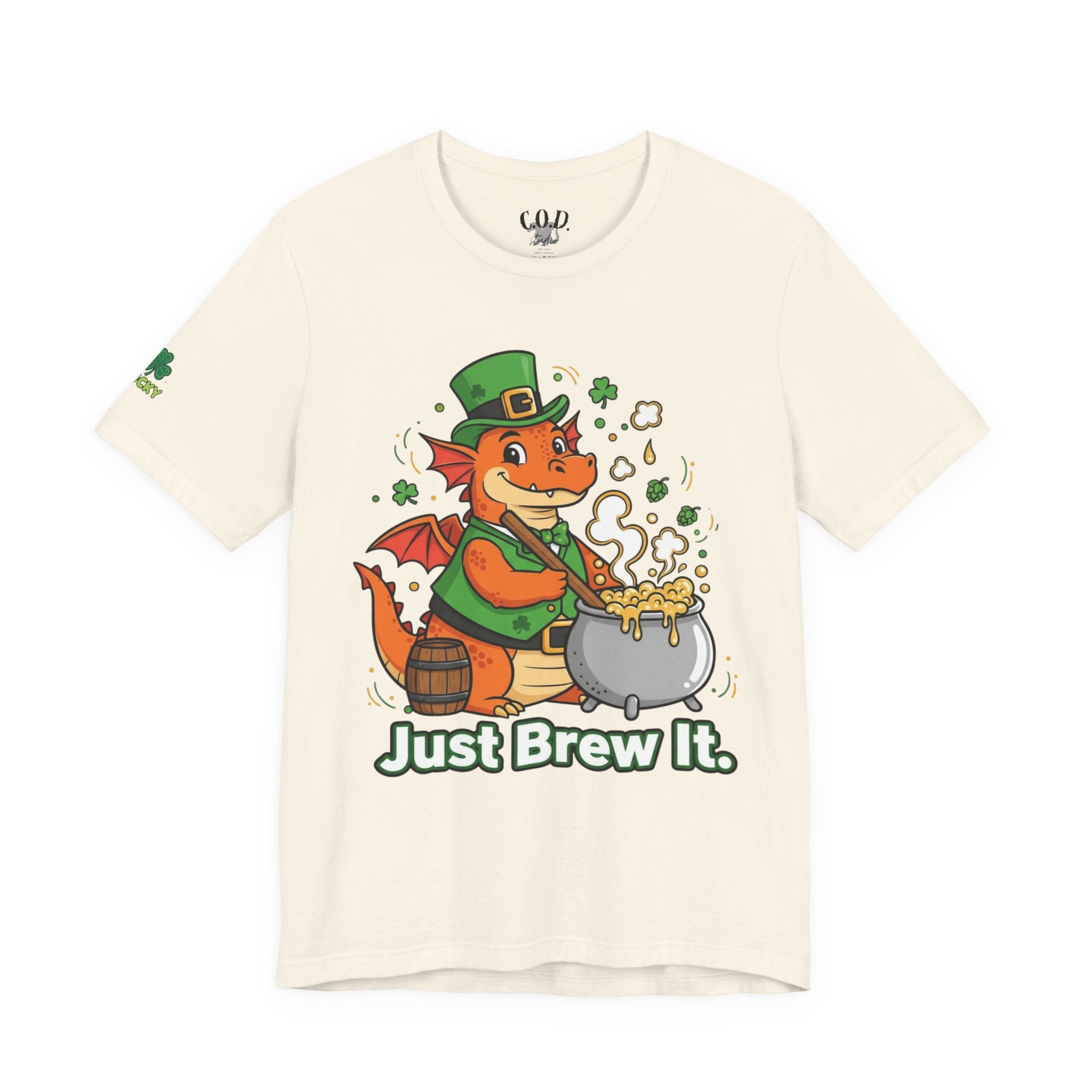 Leprechaun Dragon Brewing 'Just Brew It' T-Shirt | St. Patrick's Day