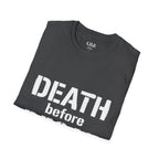 Death Before Decaf T-Shirt — Funny Coffee Lover Tee