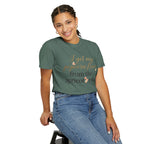 T-Shirt — “I Get My Popcorn From The Apricot Tree” Script Graphic Tee | Hymns | LDS |