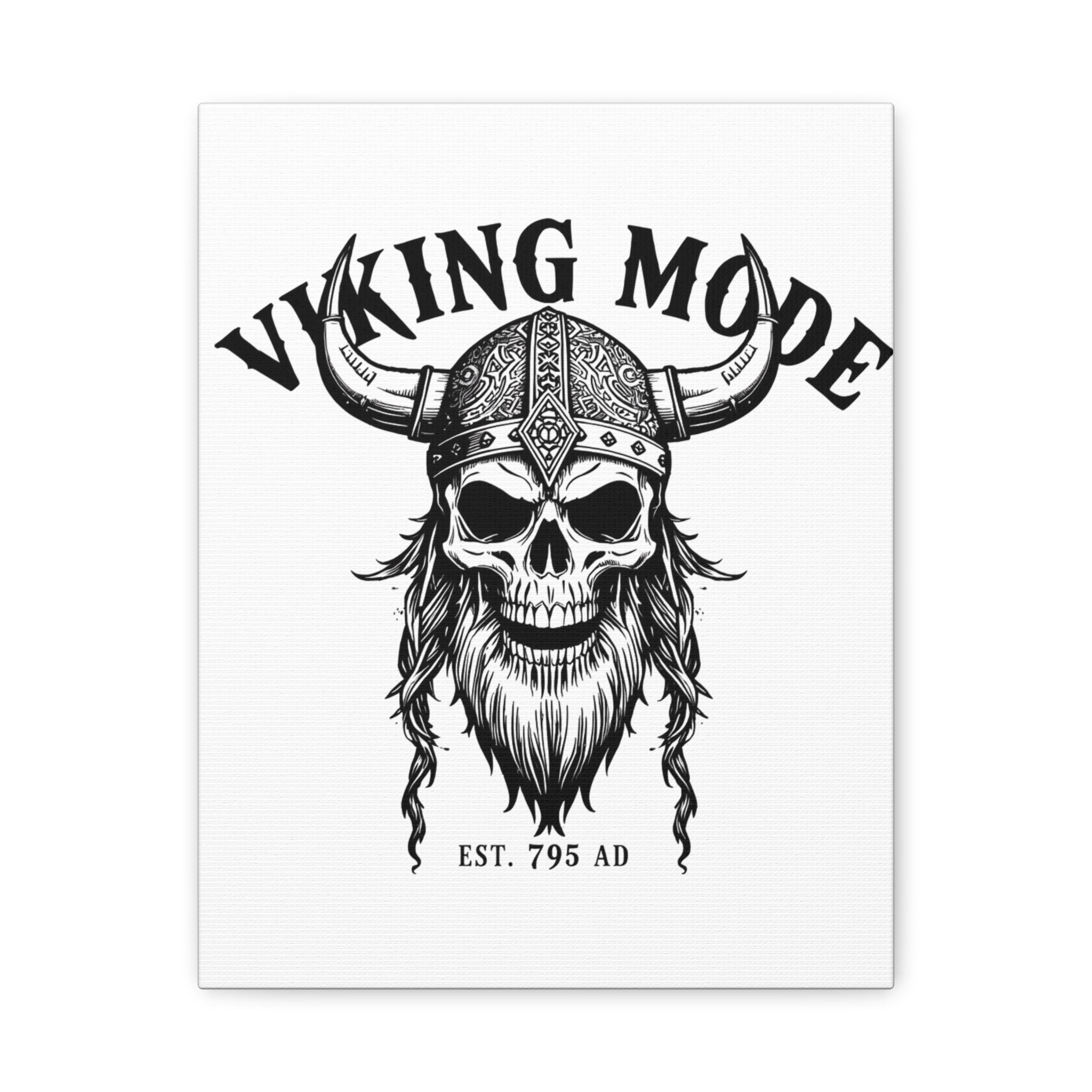 Viking Mode Skull Helmet Matte Canvas