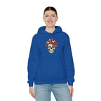 Mushroom Skull Hoodie — Gothic Mushroom Graveyard RIP Pullover