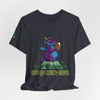 Purple Dragon Holding Beer Tee | Life Is Brew-tiful St. Patrick's Shirt