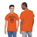 Viking Mode Skull Viking T-shirt | Norse Helmet Skull Graphic Tee