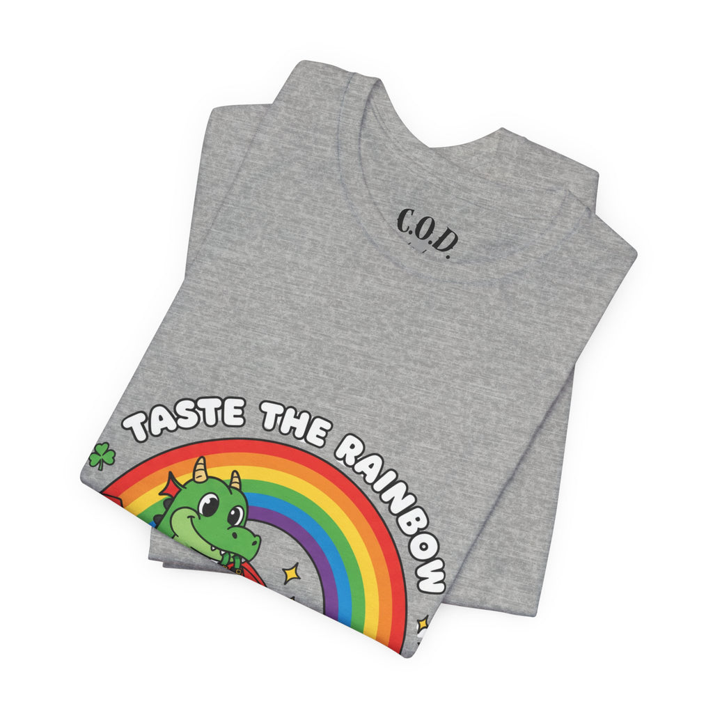 Taste the Rainbow dragon tee | Rainbow dragon graphic t-shirt