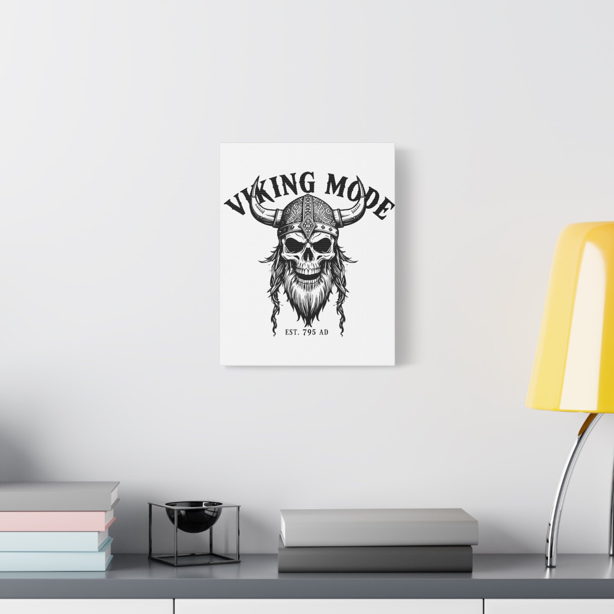 Viking Mode Skull Helmet Matte Canvas