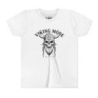 Viking Mode Youth T‑Shirt — Skull Horned Helmet Graphic Tee for Kids