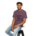 Viking Mode Skull Viking T-shirt | Norse Helmet Skull Graphic Tee