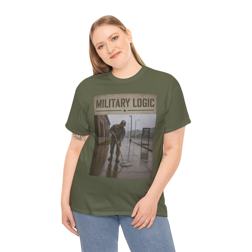 Military Logic T-Shirt — Vintage Military Humor Tee