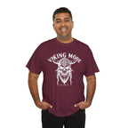 Viking Mode Skull Viking T-shirt | Norse Helmet Skull Graphic Tee