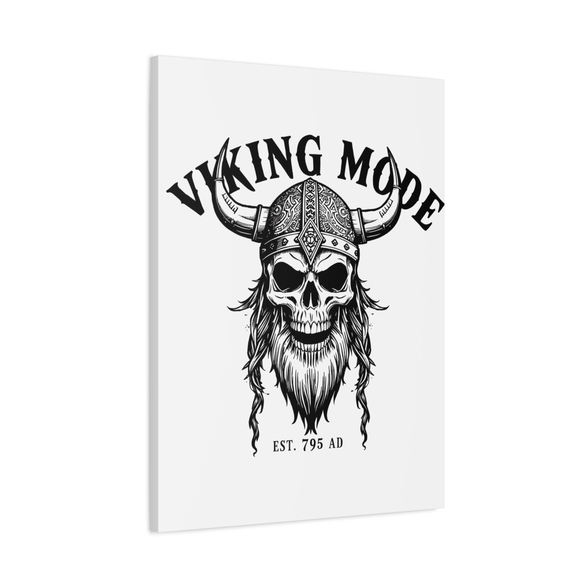 Viking Mode Skull Helmet Matte Canvas
