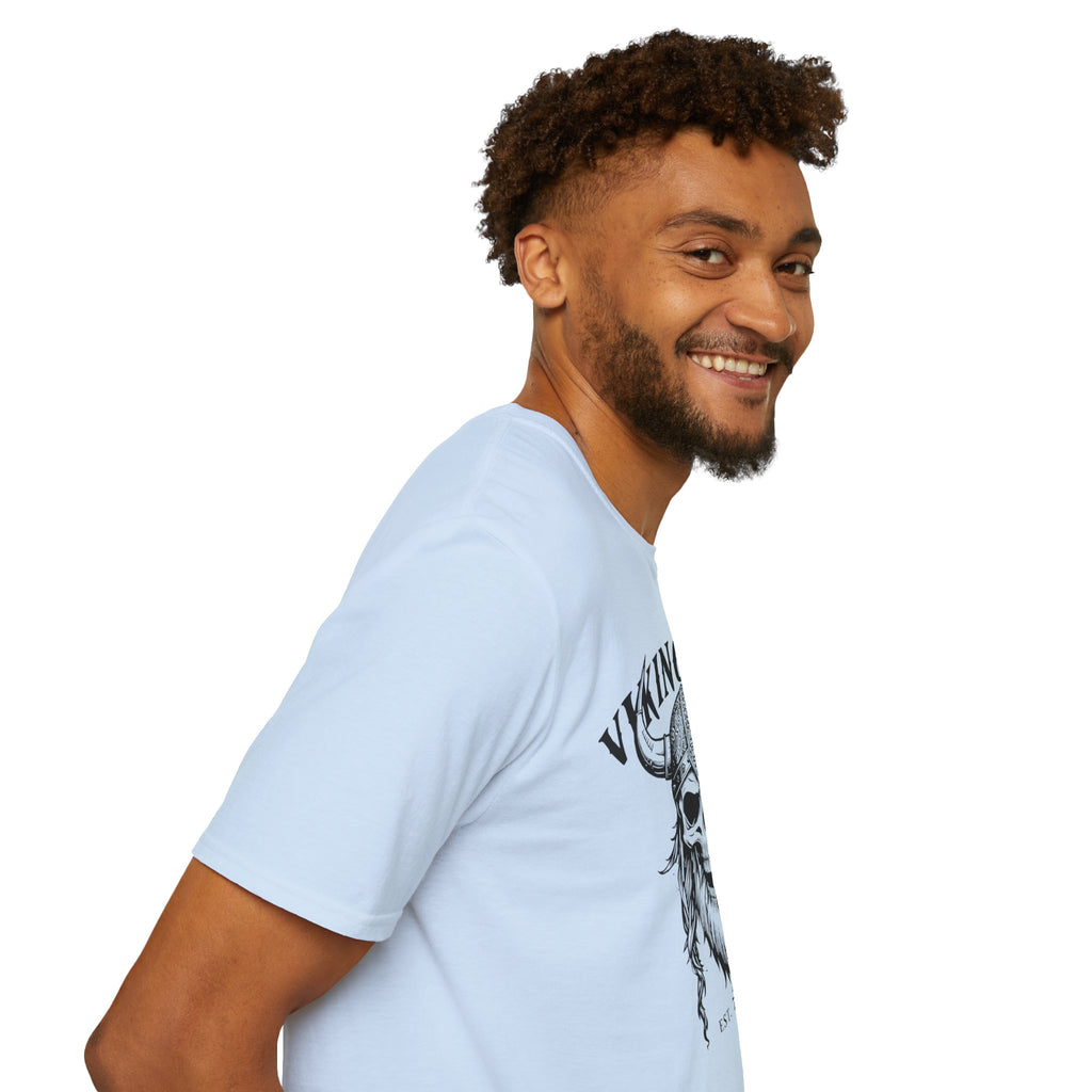 Viking Mode T-Shirt — Skull Horned Helmet Graphic