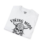 Viking Mode T-Shirt — Skull Horned Helmet Graphic