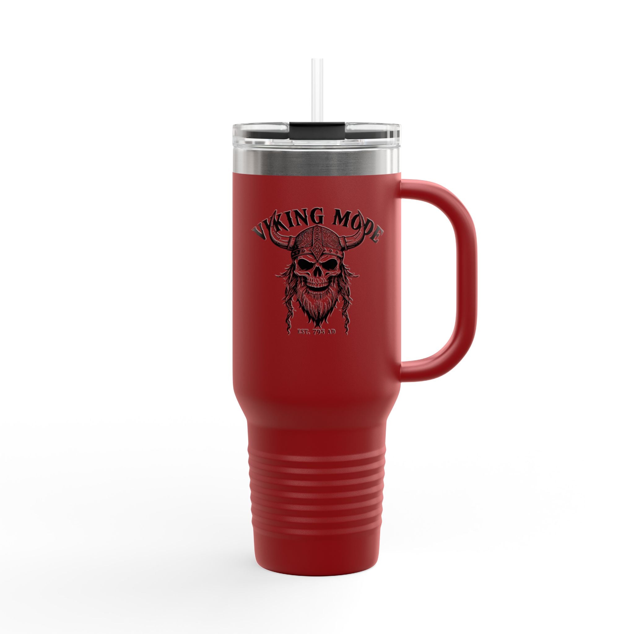 Viking Mode Skull helmet travel mug | 40oz insulated travel mug
