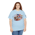Patriotic Eagle American Flag T-Shirt — USA 1776 Military Tribute Tee