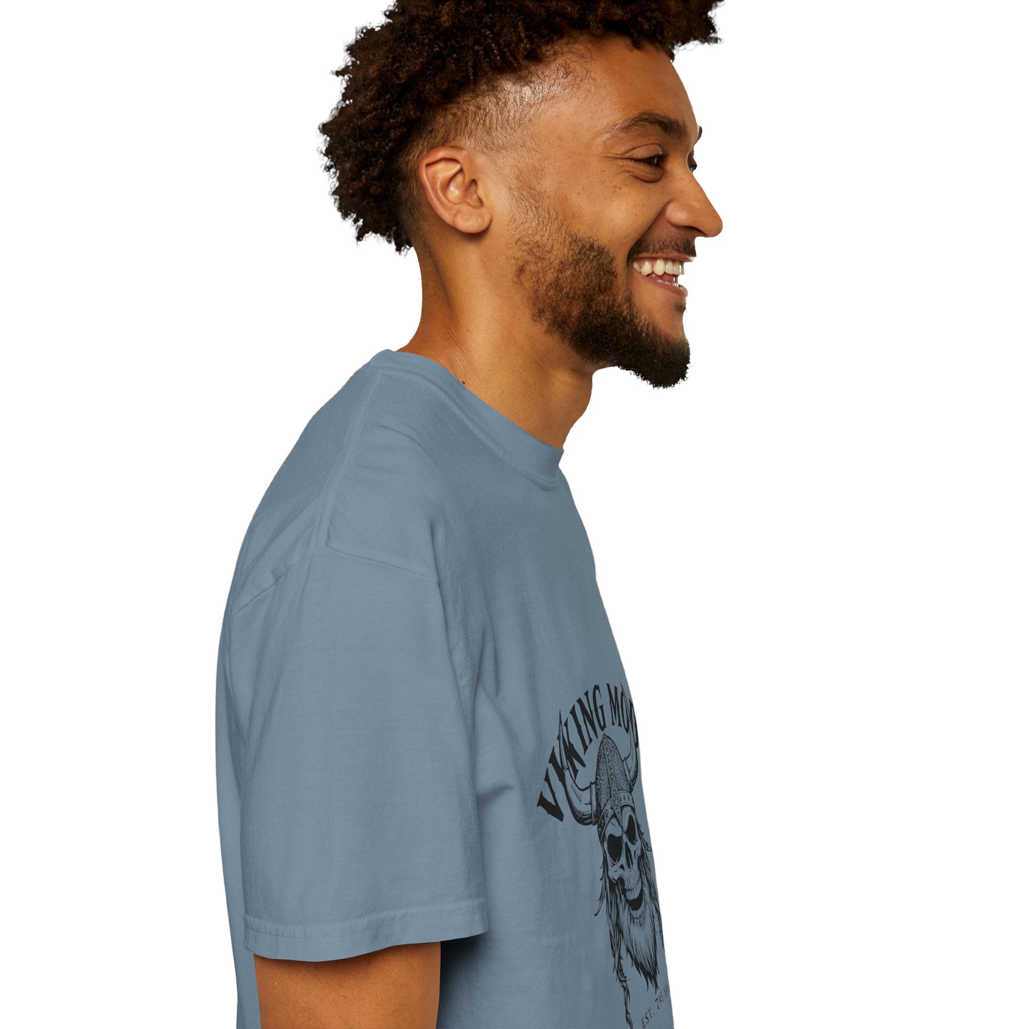 Viking Mode Skull Viking T-shirt | Norse Helmet Skull Graphic Tee