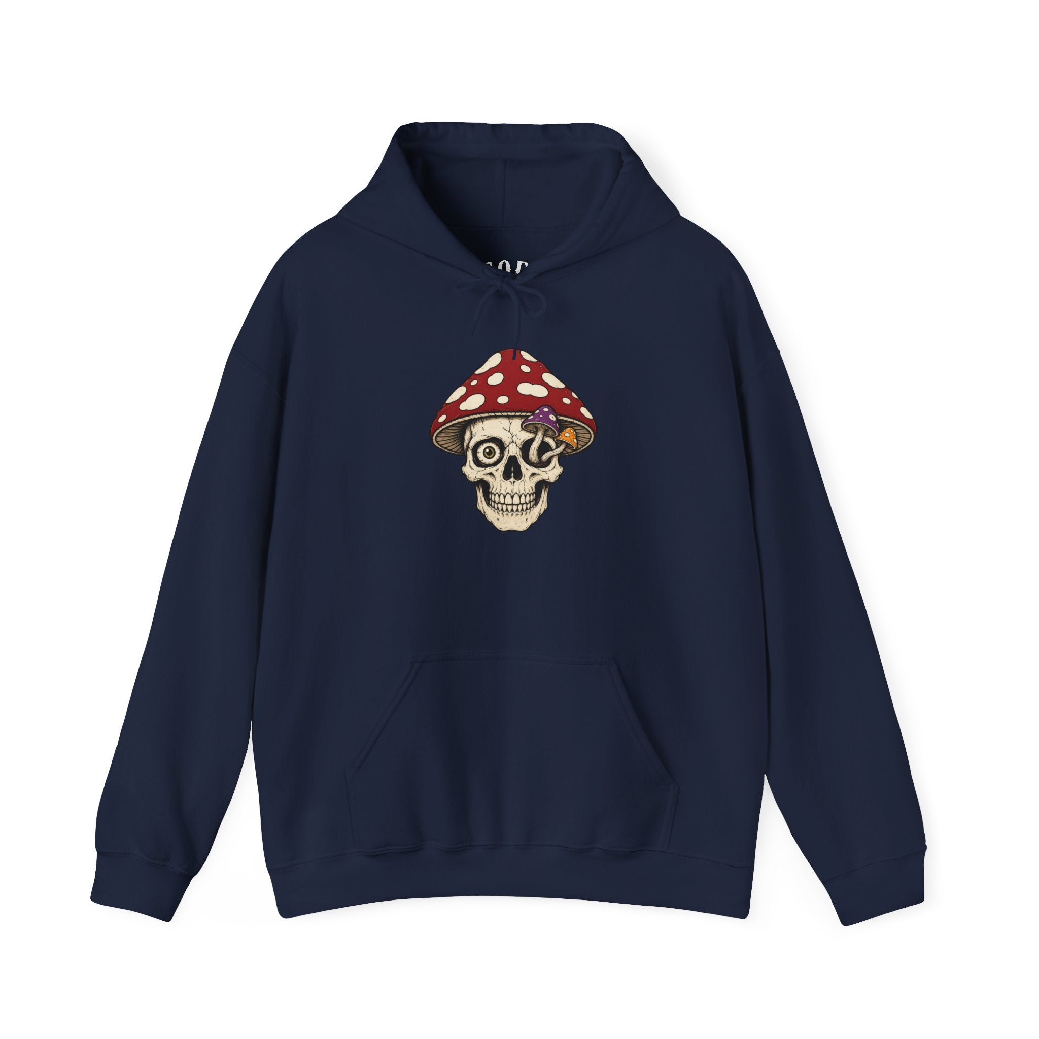 Mushroom Skull Hoodie — Gothic Mushroom Graveyard RIP Pullover