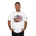 Patriotic Eagle American Flag T-Shirt — USA 1776 Military Tribute Tee