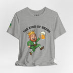 The King of Beers Tee | Leprechaun Holding Beer, St. Patrick's Day Shirt