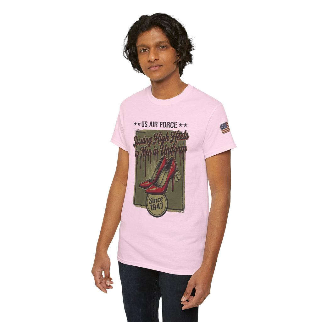 US Air Force 'Issuing High Heels' Graphic T-Shirt