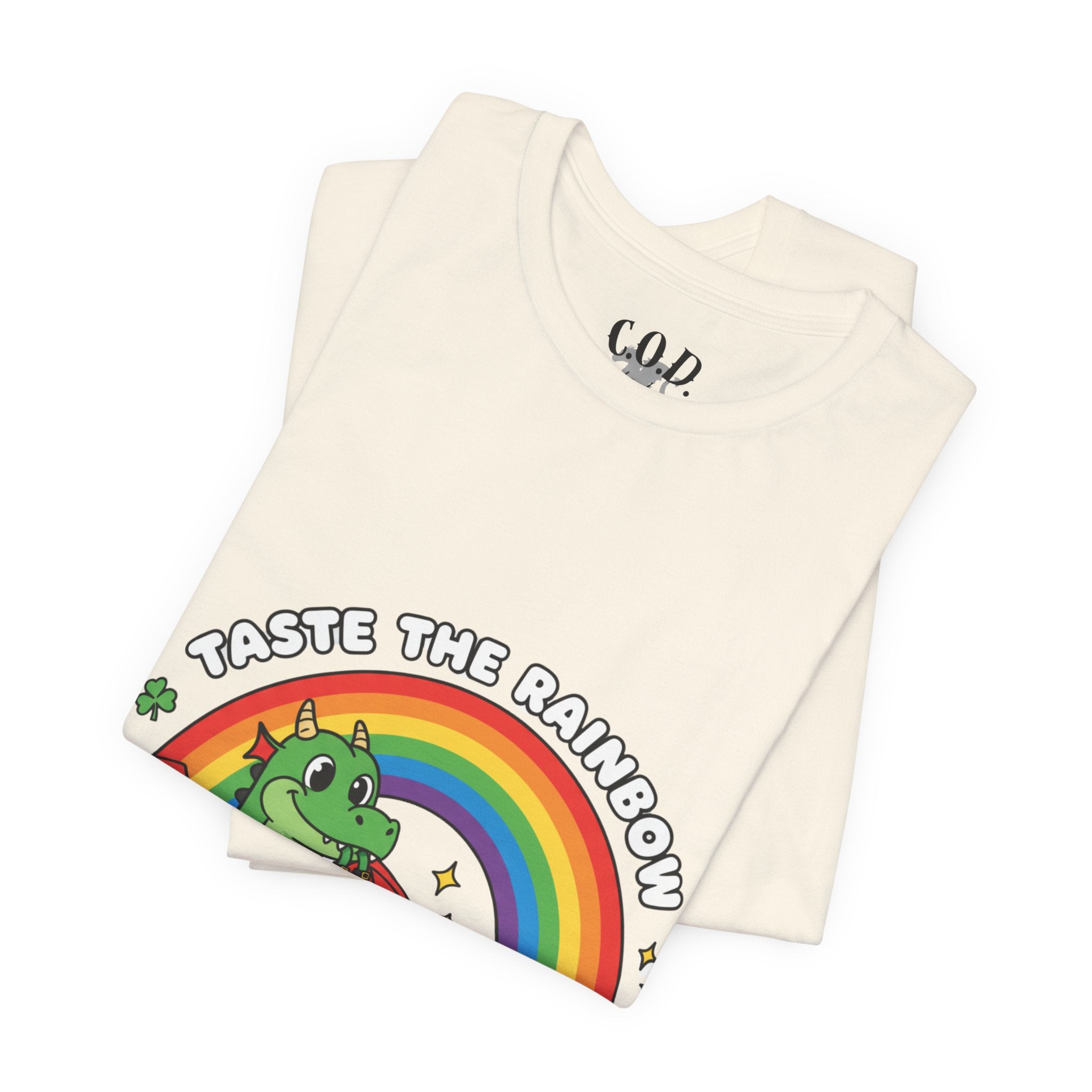 Taste the Rainbow dragon tee | Rainbow dragon graphic t-shirt