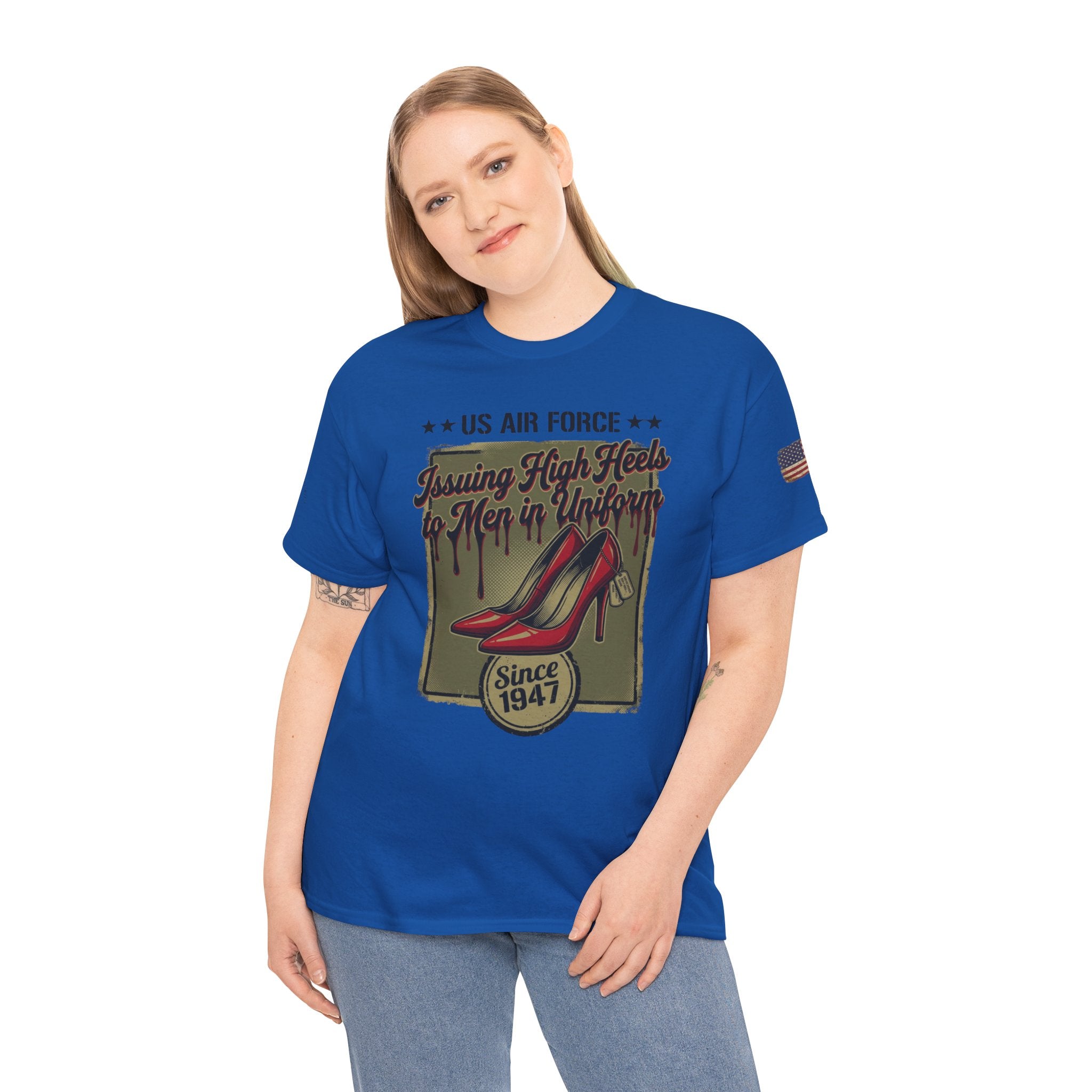 US Air Force 'Issuing High Heels' Graphic T-Shirt