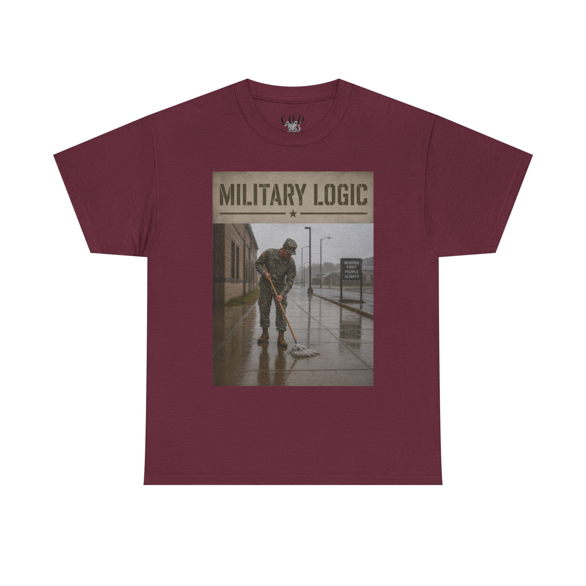 Military Logic T-Shirt — Vintage Military Humor Tee