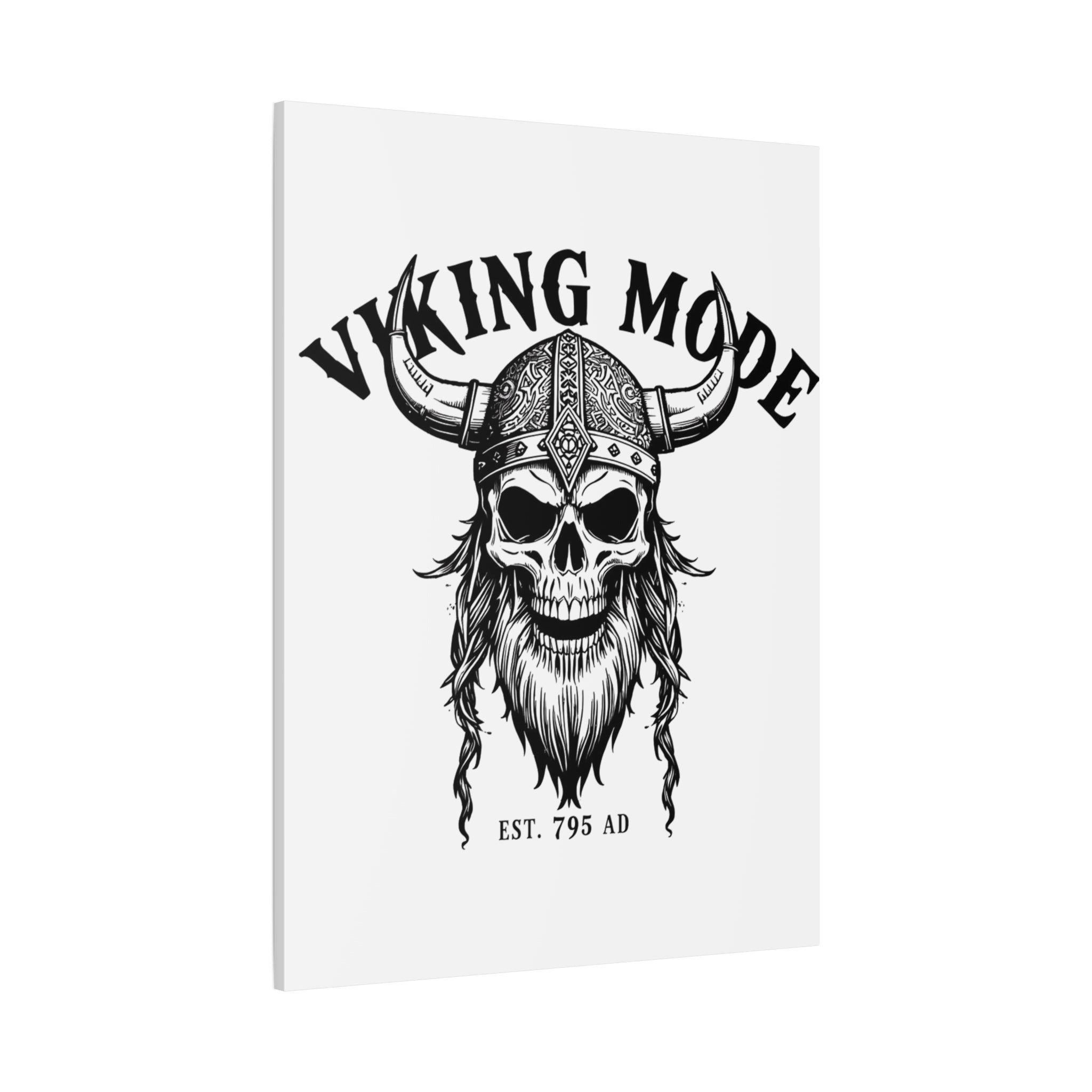 Viking Mode Skull Helmet Matte Canvas