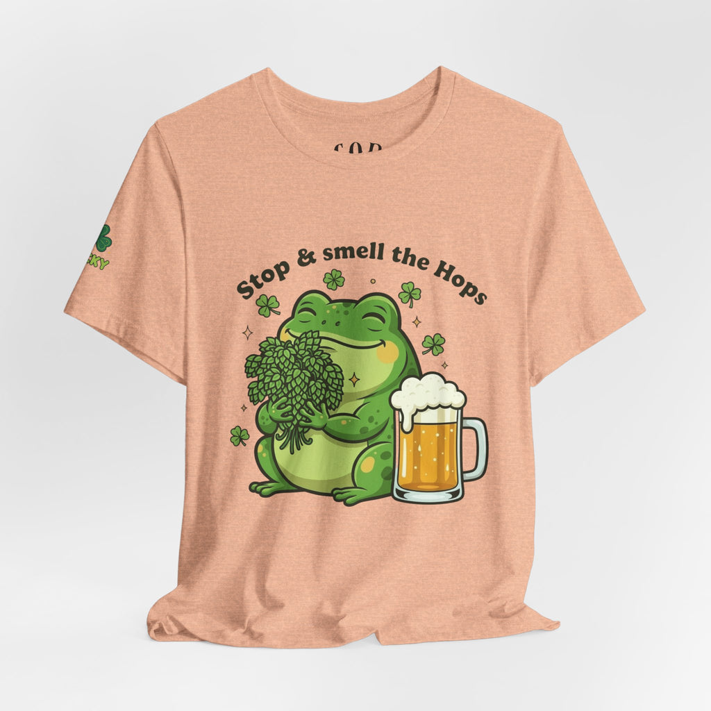 Stop & Smell the Hops Frog T-Shirt | Beer Brewing Graphic Tee