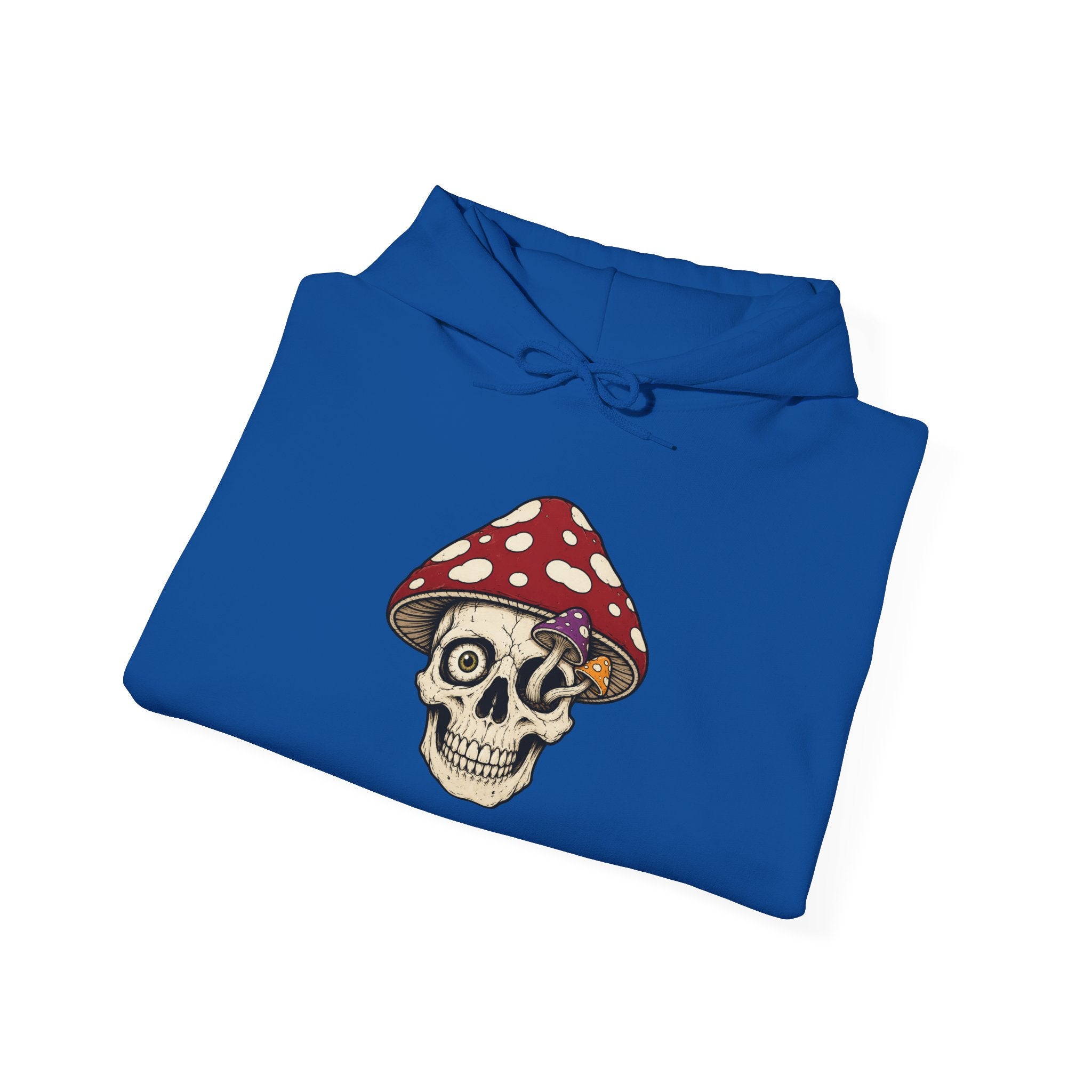 Mushroom Skull Hoodie — Gothic Mushroom Graveyard RIP Pullover