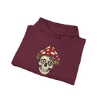 Mushroom Skull Hoodie — Gothic Mushroom Graveyard RIP Pullover