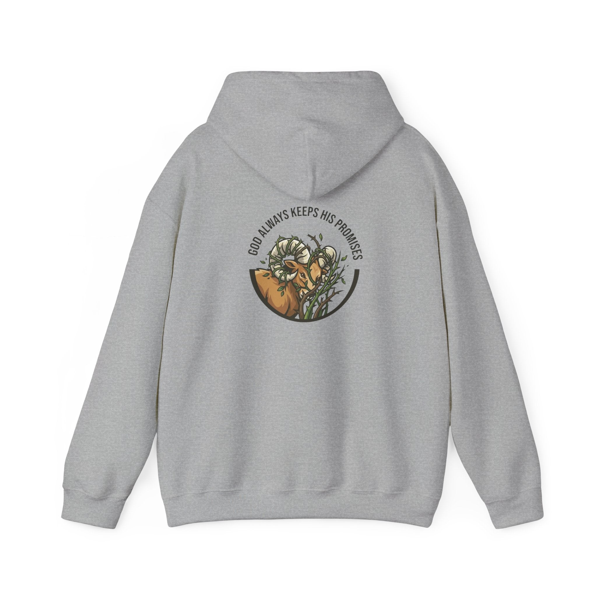 God Always Keeps His Promises hoodie | Ram Antlers Faith Design