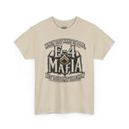 T-Shirt — "E-4 Mafia" Graphic Tee: "When You Want It Done, But You Don’t Care How" Vintage-Style Food Humor