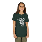 Viking Mode Youth T‑Shirt — Skull Horned Helmet Graphic Tee for Kids
